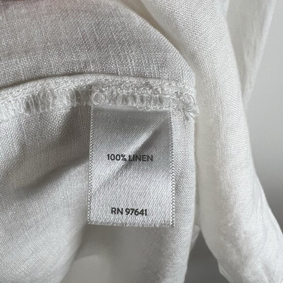 J.Jill Womens Love 100% Linen Long Sleeve Button-Front White Shirt Dress XL‎ - Picture 5 of 9